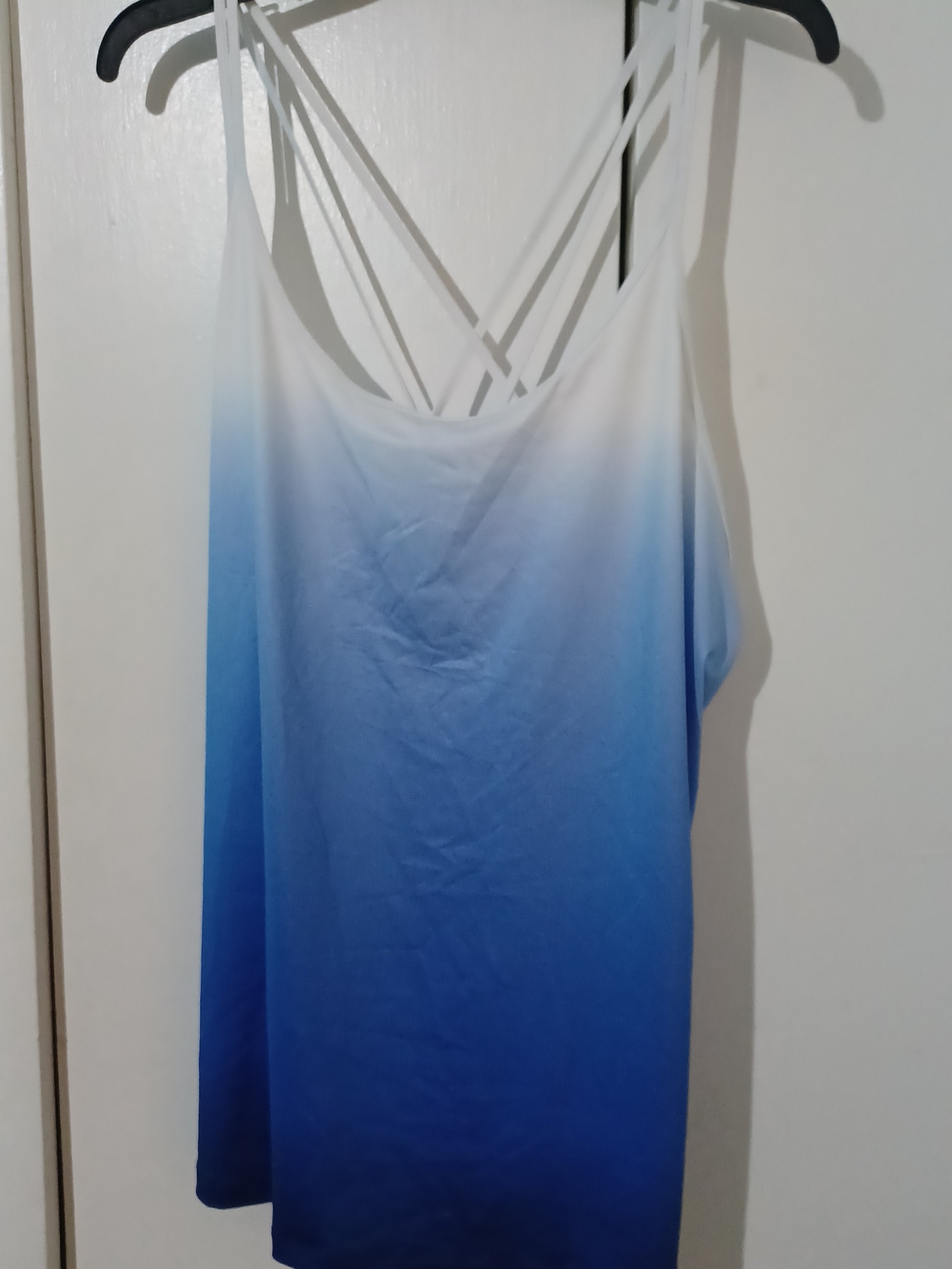 Ideology White-to-Blue Ombre Strappy Tank